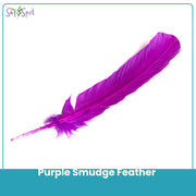 Purple Smudge Feather